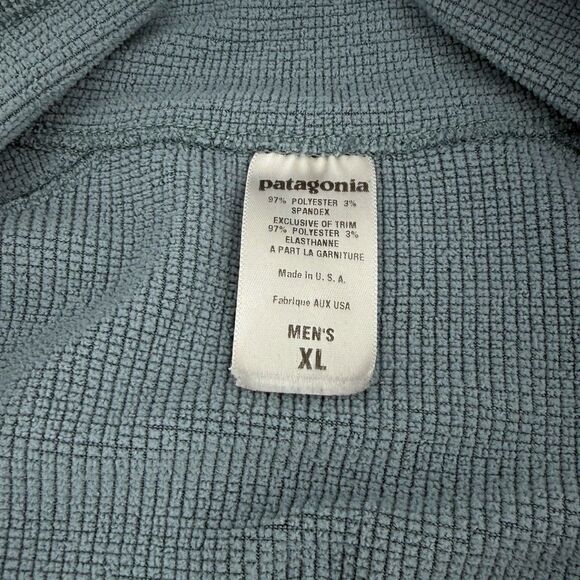 Vintage Patagonia R.5 Half Zip Micro Grid Polartec Fleece Sweatshirt Blue XL - Picture 7 of 15